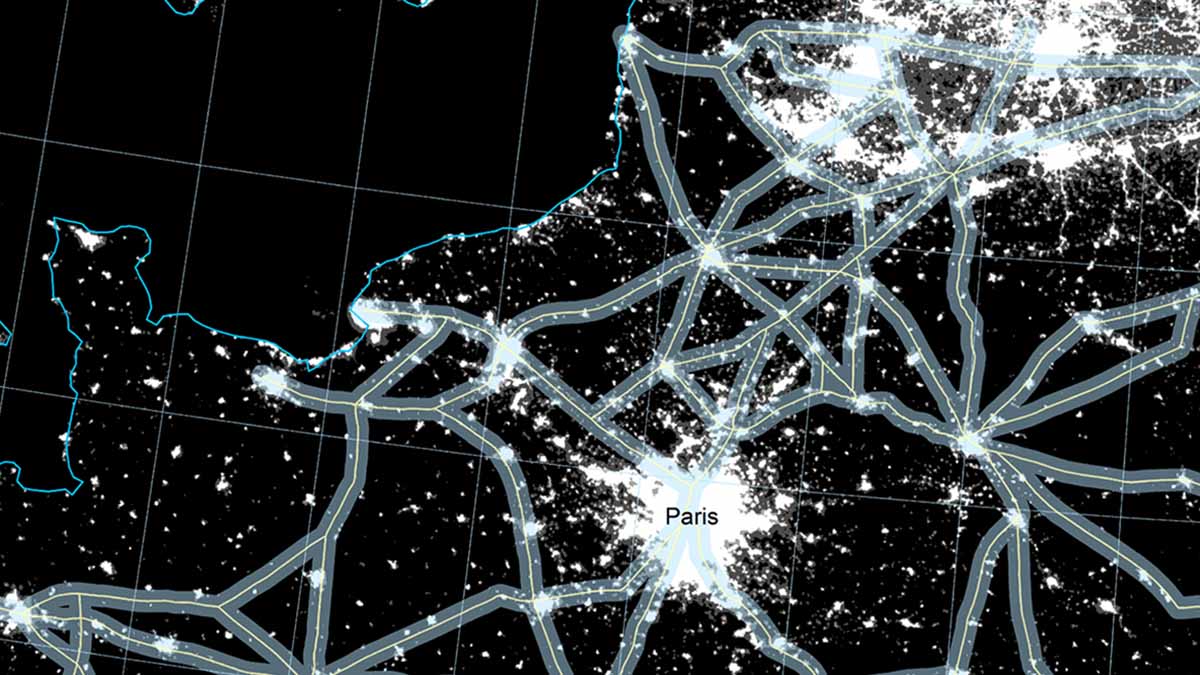 Karta över Parisområdet