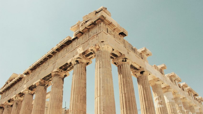 Parthenon i Grekland.