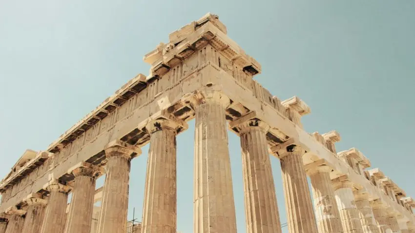 Parthenon i Grekland.
